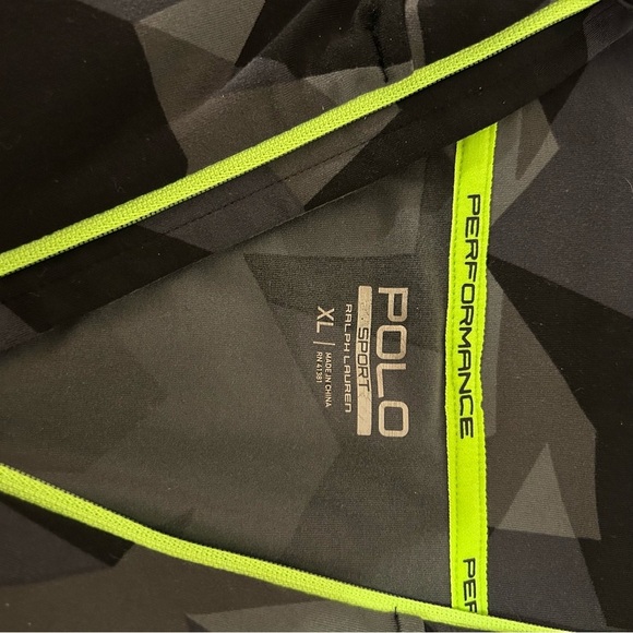 POLO Sport by Ralph Lauren Performance Shirt Men’s Quarter Zip Camo Size XL - Picture 3 of 8